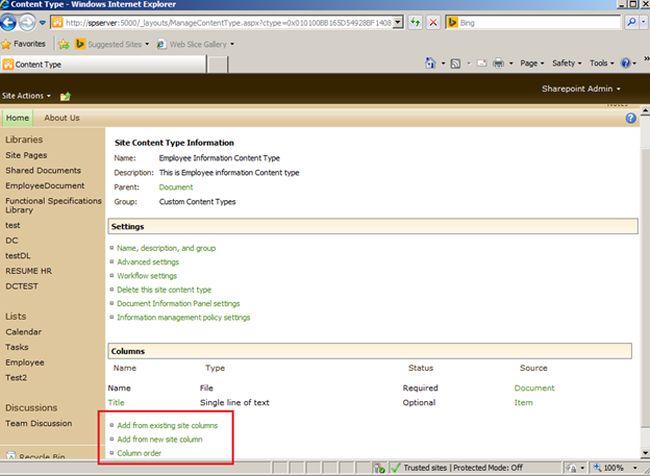 Document Content Types